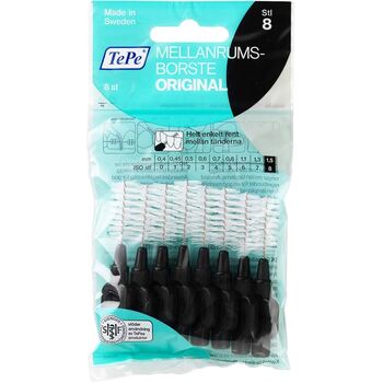 Interdental Brush Normal (1,5 mm čierny 8 ks) - Medzizubné kefky